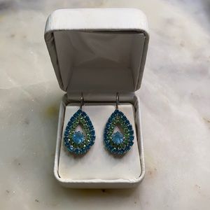 Vintage Aquamarine Drop Earrings